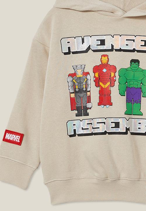 Cotton On - License emerson hoodie - lcn mar rainy day/mightest avengers