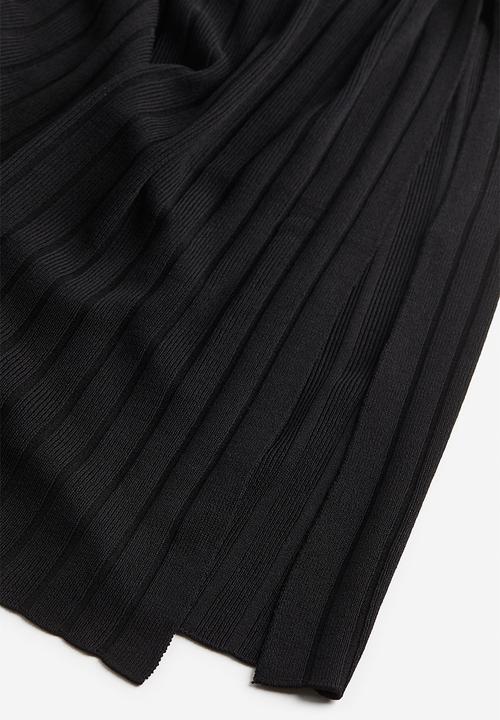 H&M - Rib-knit skirt - black