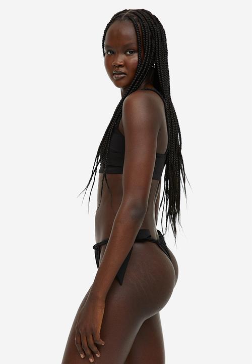 H&M - Tie tanga bikini bottoms - black