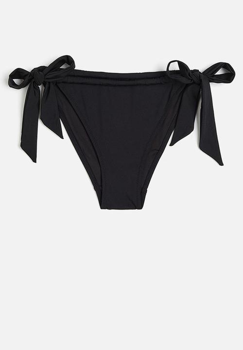 H&M - Tie tanga bikini bottoms - black