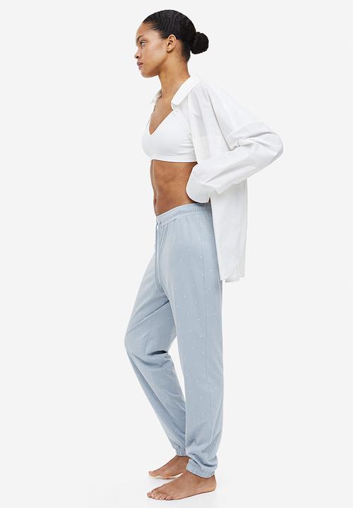 H&M - Pyjama bottoms - light blue spotted 