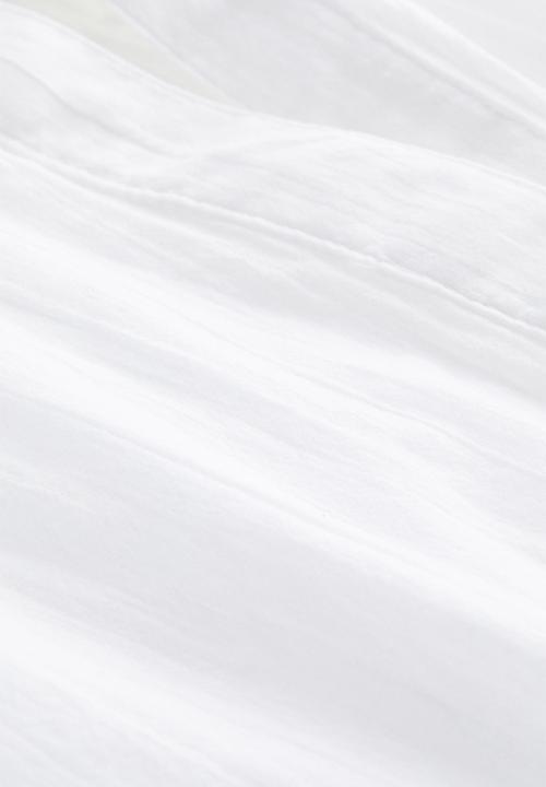 H&M - V-neck cotton blouse - white