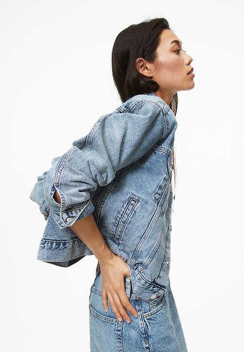 H&M - Short denim jacket - denim blue 