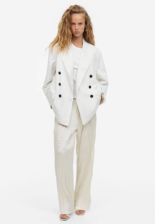 H&M - Wide pull-on trousers - beige