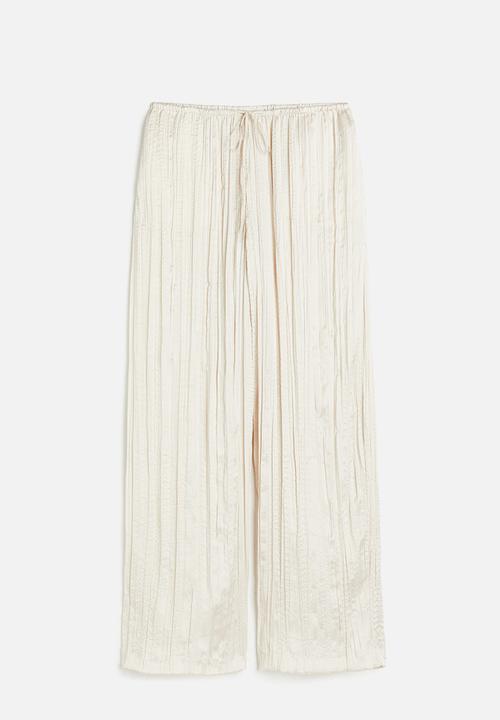 H&M - Wide pull-on trousers - beige