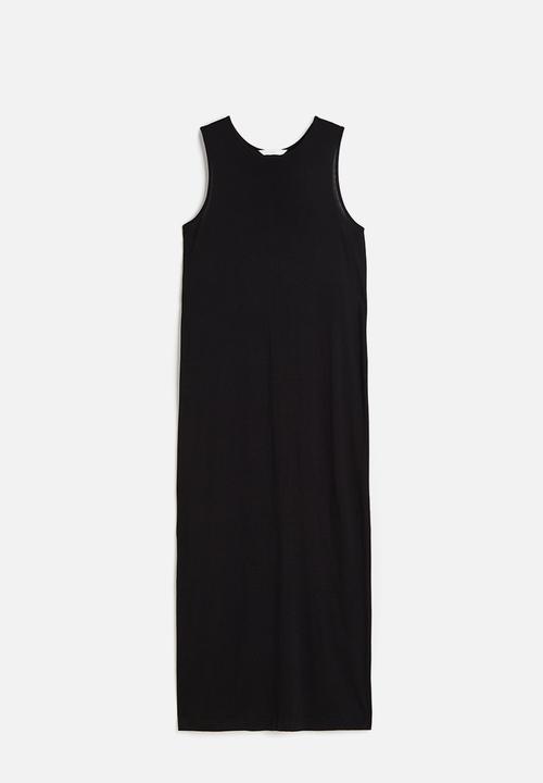 H&M - Sleeveless jersey dress - black