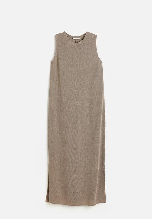 H&M - Sleeveless dress - dark beige