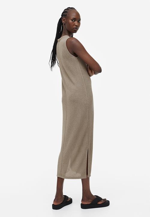 H&M - Sleeveless dress - dark beige