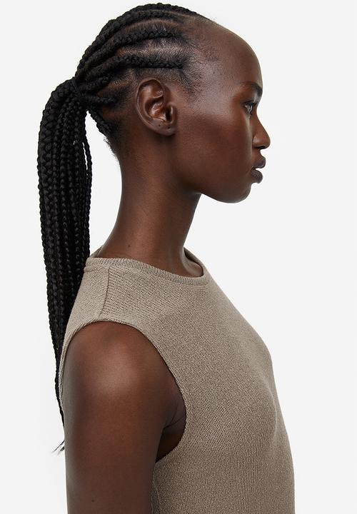 H&M - Sleeveless dress - dark beige