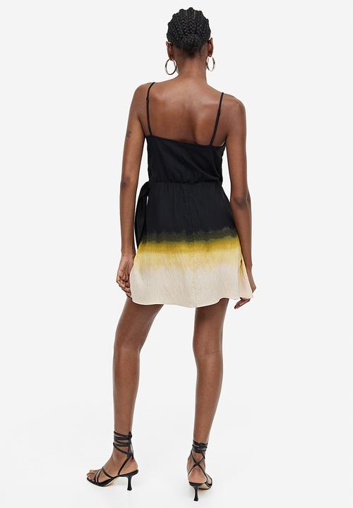 H&M - Wrap dress - black/ombre