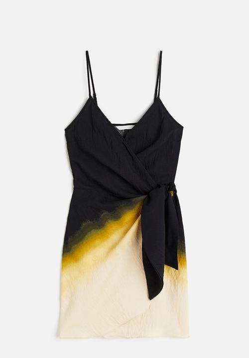 H&M - Wrap dress - black/ombre