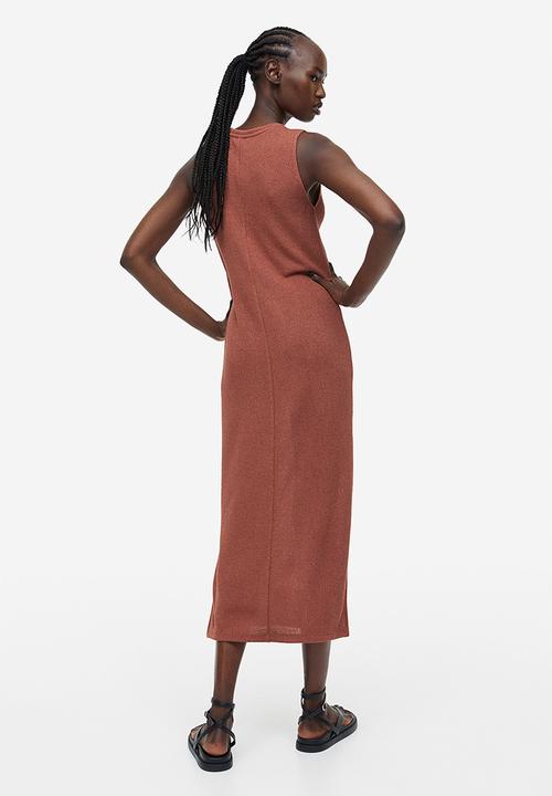 H&M - Sleeveless dress - brick red