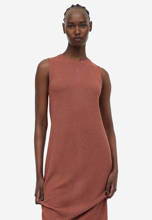 H&M - Sleeveless dress - brick red