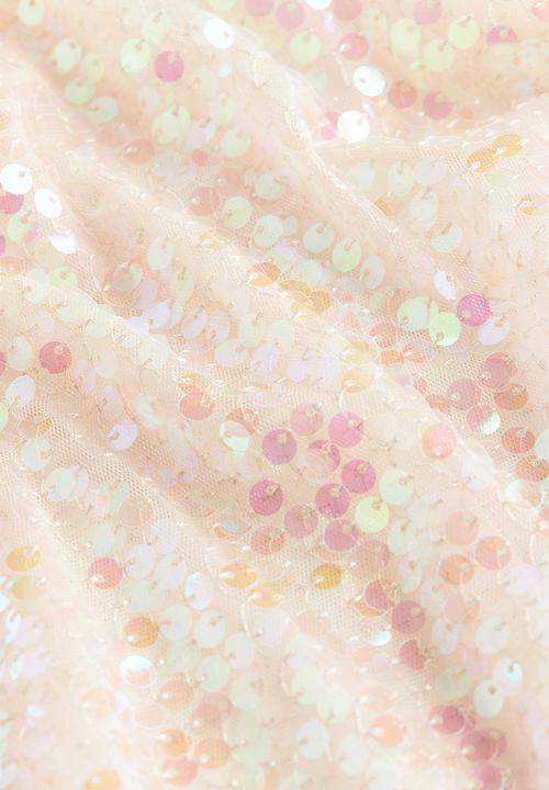H&M - Sequined slip dress - apricot