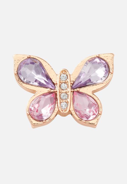 Crocs - Gold butterfly with gem loose - multi
