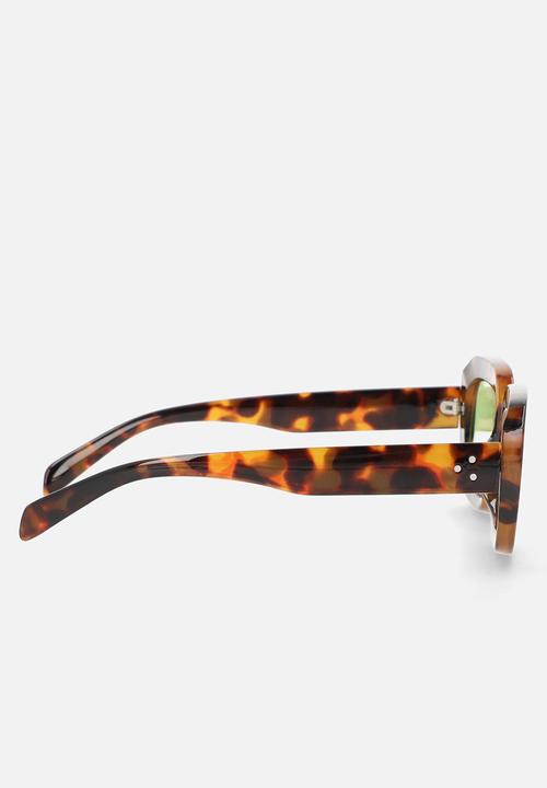 Superbalist - Olivia rectangle sunglasses - brown