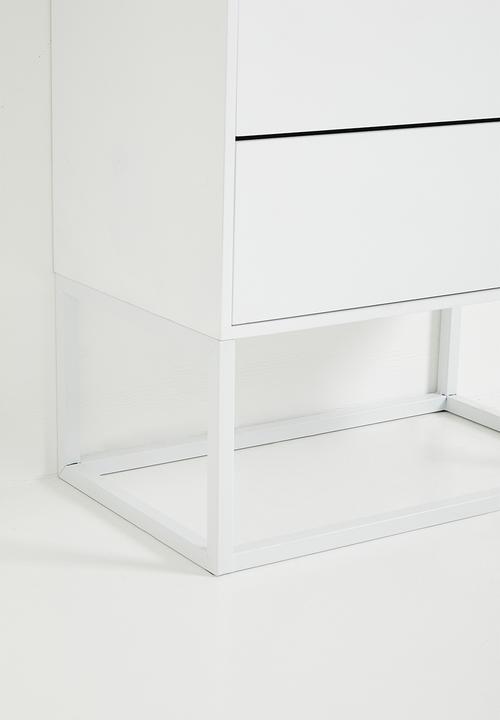 Sixth Floor - Kingston 4 drawers - white