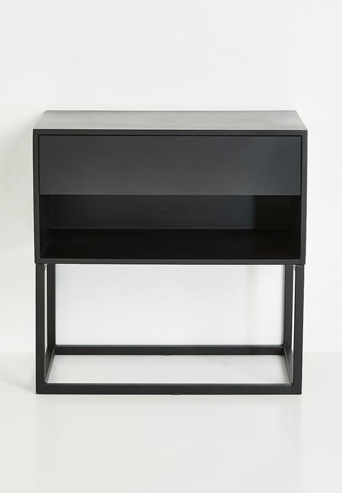 Sixth Floor - Kingston bedside table - black