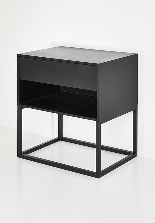 Sixth Floor - Kingston bedside table - black