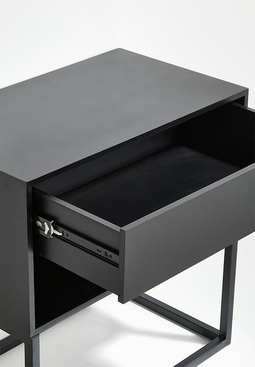 Sixth Floor - Kingston bedside table - black