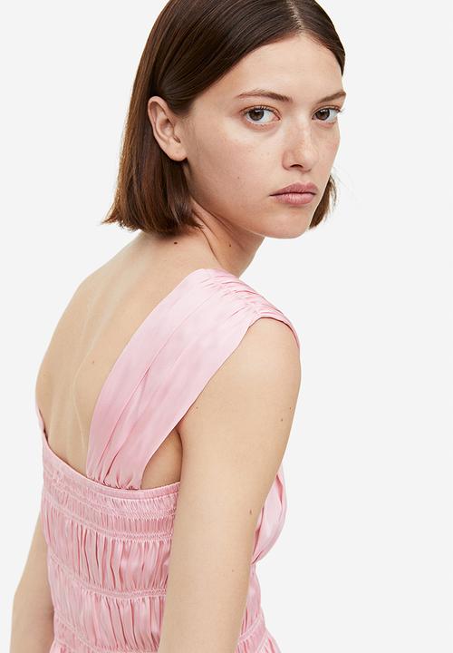 H&M - Smocked top - light pink