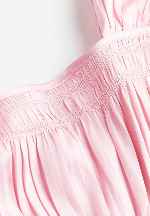H&M - Smocked top - light pink