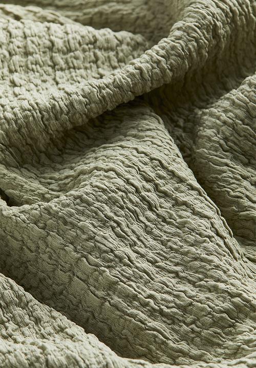 H&M - Textured jersey dress - sage green
