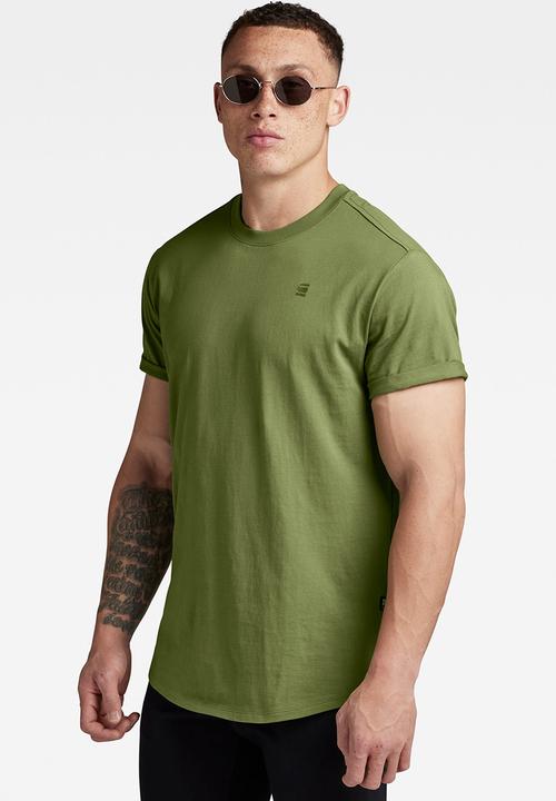 G-STAR - Lash r t short sleeve compact jersey o  - sage