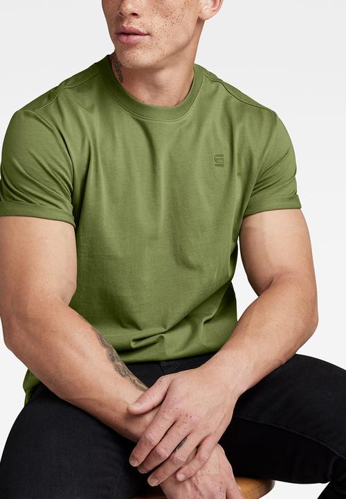 G-STAR - Lash r t short sleeve compact jersey o  - sage