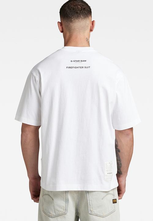G-STAR - Archive print boxy r t dry jersey o - white firefighter suit