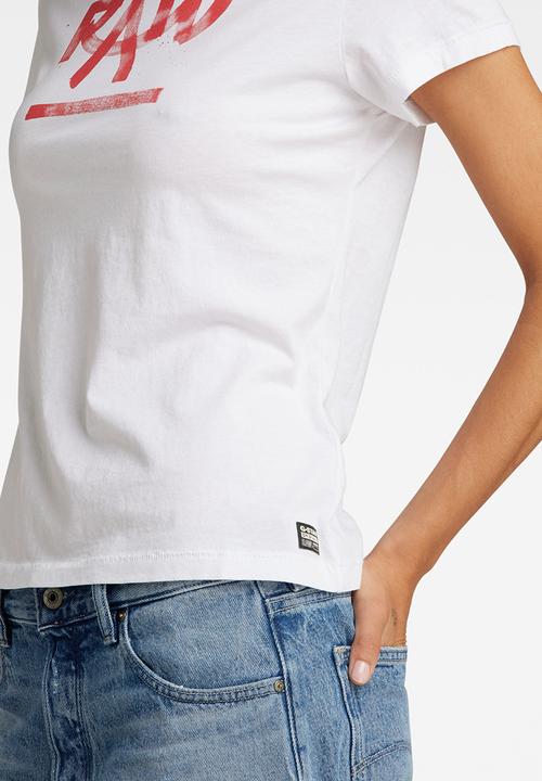 G-STAR - Calligraphy gr r t wmn - white