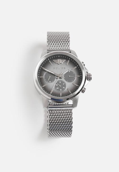 Police - Mensor watch wallet set - silver