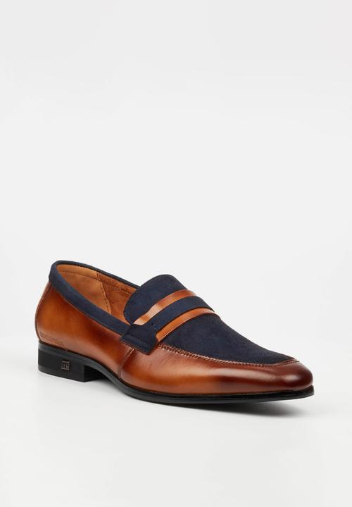 MAZERATA - Peppe 1 leather - tan & navy