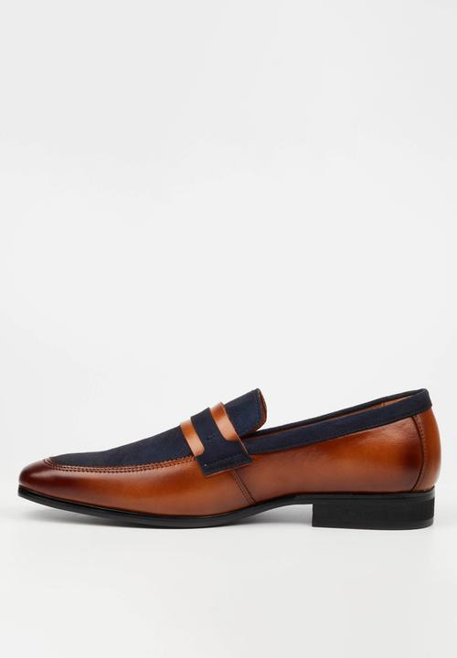 MAZERATA - Peppe 1 leather - tan & navy