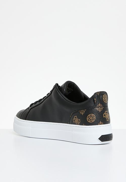 GUESS - Genza small peony sneaker - black & brown