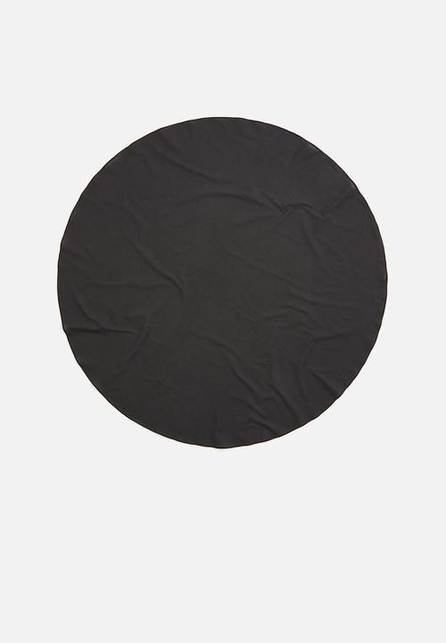 H&M - Round cotton tablecloth - dark grey