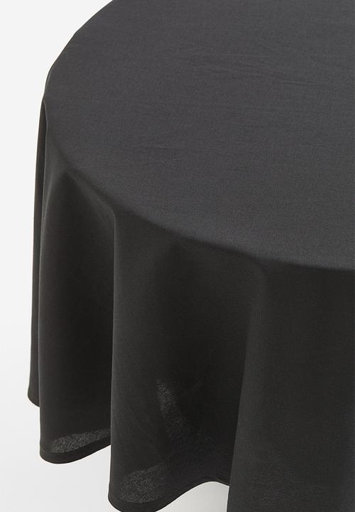 H&M - Round cotton tablecloth - dark grey