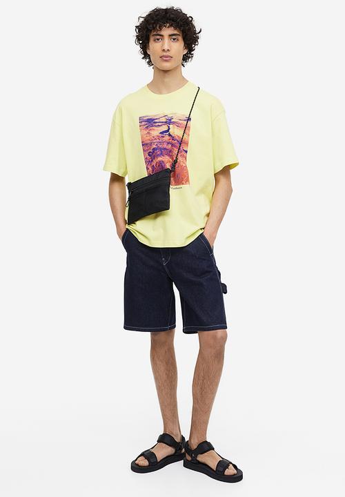 H&M - Loose fit printed T-shirt - light yellow sierra nevada