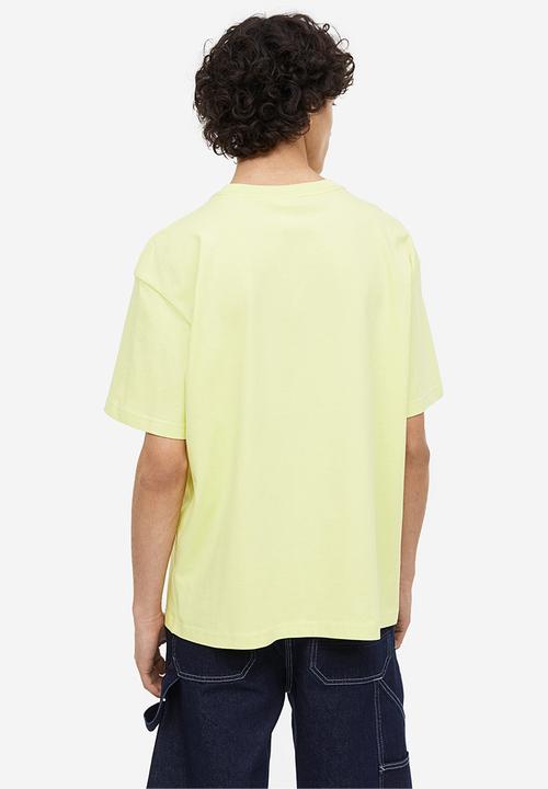 H&M - Loose fit printed T-shirt - light yellow sierra nevada