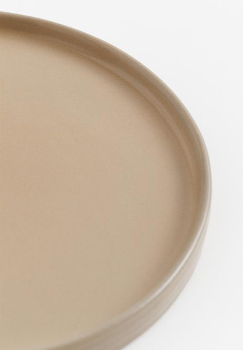 H&M - Small stoneware plate - beige