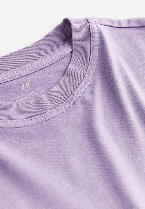 H&M - Oversized fit T-shirt - purple