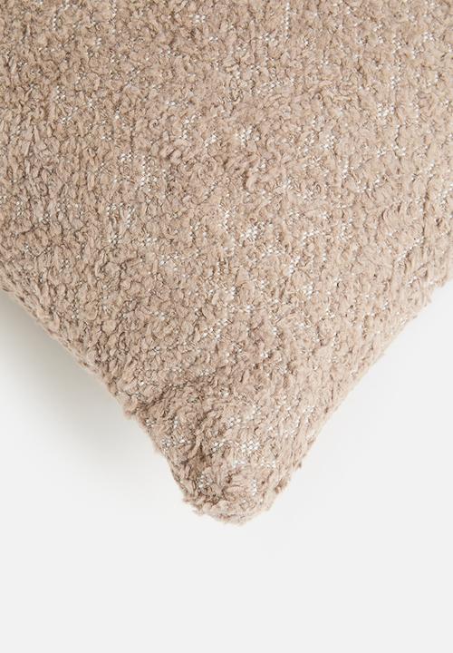 Sixth Floor - Sousse boucle cushion - chocolate