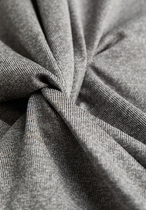 H&M - Twist-detail dress - grey marl