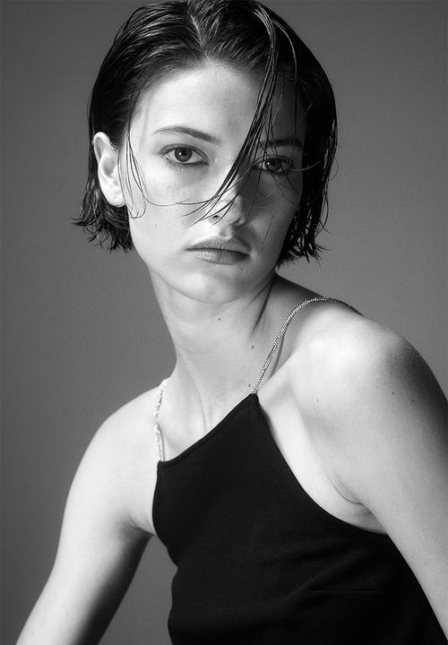 H&M - Strappy jersey top - black rhinestones