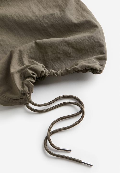 H&M - Nylon parachute trousers - dark greige