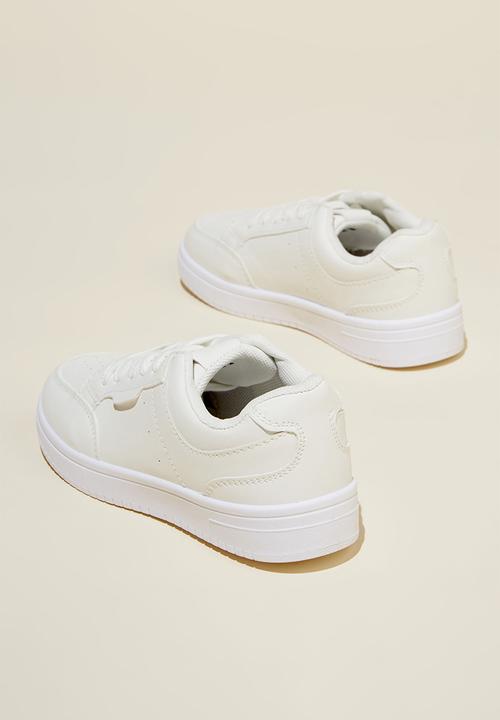 Cotton On - Bailey lace up sneaker - white