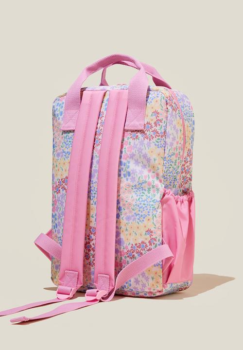 Cotton On - Kids carry all backpack - floral fields/blush pink