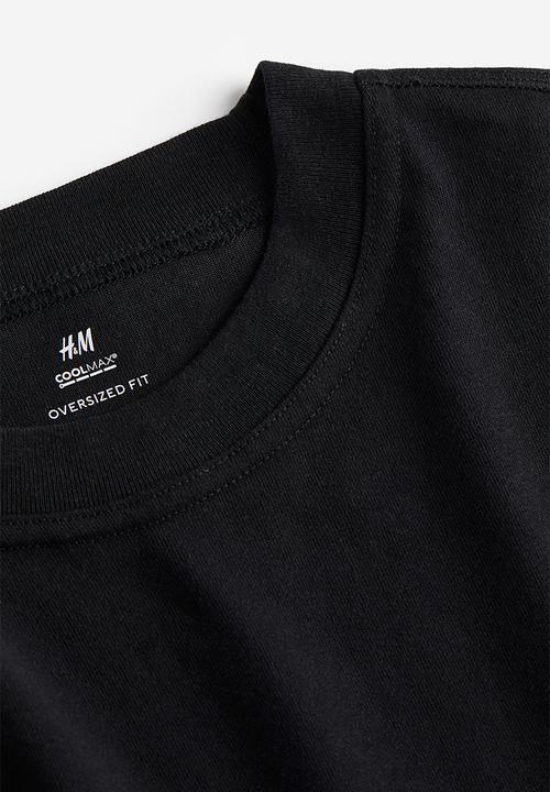 H&M - Coolmax® oversized fit T-shirt - black