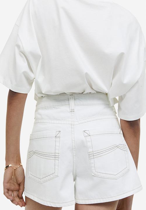 H&M - Denim shorts - white