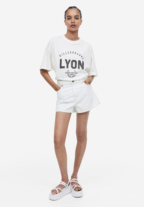 H&M - Denim shorts - white